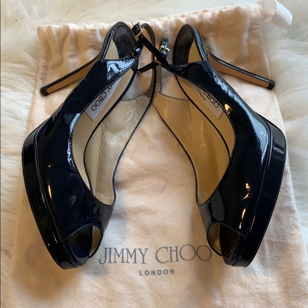 Jimmy Choo patent leather heels